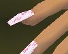teddie pink nails