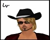 Black Cowboy Hat Blonde