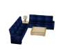 * Recline Sectional Blue