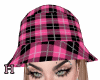 H! Pink Plaid Hat