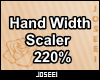 Hand Width Scaler 220%