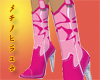 CA Cowgirl Boots Pink