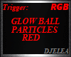 DJ LIGHTS RED GLOW BALLS