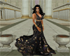 Royal Black Roman Gown