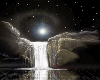 Moonlight and Waterfall