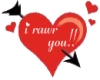 i rawr you!! sticker