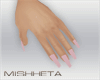 M| pink v2 nails