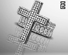 Crucifix Iced Ring (R)