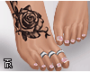 ❥ Tattoo Feet & Chain.