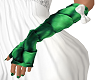 *Ney* Green Silk Gloves