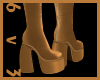 6v3| Gold Brown Boots