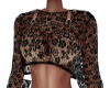 Fawn-Black Lace Top