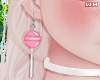 w. Lollipop Earrings Pnk