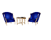royal blue convo chairs