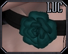 [luc] Choker Rose Teal