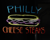 neon philly cheese steak