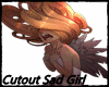 Cutout Sad Girl
