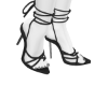 Charcoal Strap Heels Charcoal Strap Heels
