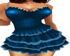 Teal Blue Ruffle Mini