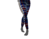 FMB Tartan Leggings Blue