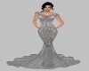 !R! Silver Mermaid Gown