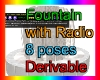 Fountain with Radio