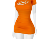 orange designer dress