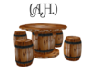 (A.H.) Ctry Barrel Table