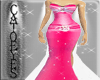 hot pink glittered dress