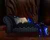 np black leather chaise