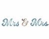 mrs and mrs blue sign
