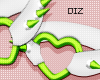 !!D Knee Spikes Green