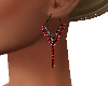 Blk/Red Crystal Earrings