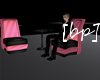 [bp] grey/pink chair set