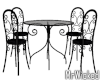 Black Metal Table/Chairs