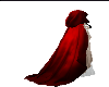 (V) Red hooded cape