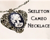 Skeleton Cameo Necklace