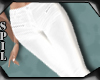 ]S[ Leather Pants white