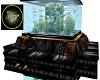 Sofa with aquarium