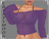 *CM*QUEENIE TOP-PURPLE