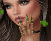 St patty nails and rings
