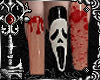 Ghostface nails