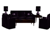 purple velvet sofa set