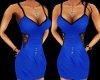 CA Blue TriBlack Dress