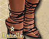 D| Black tied shoes