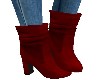 RED SUEDE BOOTS