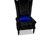 wing chair Blk /blue