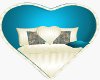 Teal Romantic Wall Bed