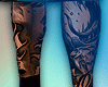Full Shin Tattoo