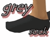 grey ankle sock